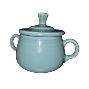 Fiesta Sugar Bowl Turquoise  5"×3.5"